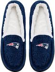 FOCO Women's NFL Chunky Knit Moccasin Slippers