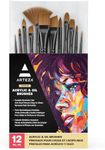 ARTEZA Paint Brushes, Set of 12, Pr