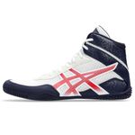 ASICS Men's MATCONTROL 3 Wrestling Shoes, White/Classic Red, 8.5