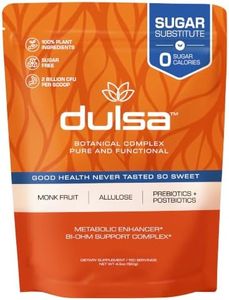 Dulsa Metabolic Sweetener – 100% Plant-based, Sugar Substitute - Non-Erythritol, Allulose & Monk Fruit Sweetener with Probiotics – Diabetic & Keto Friendly- Non-GMO - Scoop Included, 150 Servings