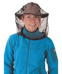 Sea to Summit - Ultra-Fine Mesh Mosquito Head Net - 15D Mono-Filament Nylon - Black Mesh For Improved Vision - Drawcord For Universal Fit - Tiny Stuff Sack - For Backpacking & Camping - 23g