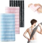 Exfoliating Shower Towel, 2026 New Soft Textured Exfoliating Bath Towel for Home,Soft Foldable Back Scrub Towels, Rich Foaming Body Washcloth, for Cleaning Body Skin (A)