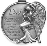 AngelStar 15681 Dad Guardian Angel Visor Clip Accent, 2-1/2-Inch, Grey