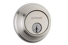 Kwikset 816 Key Control Single Cylinder Deadbolt Featuring SmartKey® in Satin Nickel