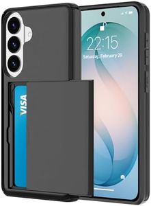Marphe Wallet Case for Samsung Galaxy S26 Plus with 2 Card Holder Credit Slot Shockproof Hybrid Heavy Duty Protection Armor Phone Cover Compatible with Galaxy S26+ Plus 6.7 in (Black)