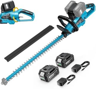 SEESII 24" Hedge Trimmer Cordless, 40V Electric Bush Trimmer, 2 Batteries