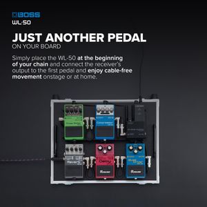 BOSS WL-50 Guitar Wireless System – Compact Plug-and-Play