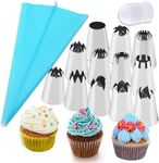 12PCS Large Piping Tips Set, Stainl