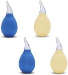 Lamoutor 4Pcs Premium Nasal Aspirator Nose Suction Bulb for Baby