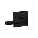 Schlage F40 BRW 716 COL Bed/Bath Broadway Lever with Collins Trim, Aged Bronze