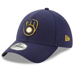 New Era MLB Team Classic 39THIRTY Stretch Flex Fit Hat Cap, Milwaukee Brewers Home, Medium-Large