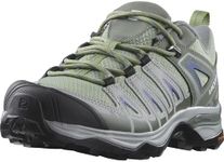 Salomon Women's X Ultra Pioneer Aero Hiking Shoes Trail Running, Oil Green/Castor Gray/Amparo Blue, 9 US