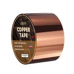 LONOVE Copper Tape Slug Repellent (50mm wide, 12.3 Meter Long Roll) - Double-Sided Conductive Adhesive Copper Foil Tape