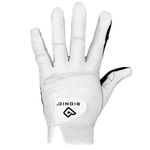 New Improved 2X Long Lasting Bionic RelaxGrip Golf Glove with Patented Double-Row Finger Grip System (Men's Medium Large, Worn on Left Hand),White