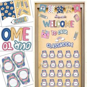 Classroom Door Decorations - Bohemian-Style Welcome Back to School Bulletin Board Decoration Set for Classroom Walls and Doors in Elementary, Middle, and High Schools, as Well as Preschools