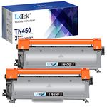 LxTek Compatible Toner Cartridge Replacement Set For Brother TN450 2 Black Toners For Use With Brother LaserJet HL-2230 HL-2240 HL-2240D HL-2270DW HL-2280 MFC-7240 MFC-7360N MFC-7860DW (2) Toners