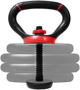 Yes4All Adjustable Kettlebell Handle/Kettlebell Handle for Plates – Kettlebell Weight Handle Supports up to 100lbs & Fits 1 & 2-Inch Weight Plates