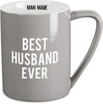 Man Made 14225 Pavilion Gift Best Husband Ever Coffee Mug, 18-Ounce, Gray