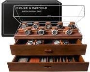 Elevate Your Watch Collection with The Legacy – Premium Watch Display Case for 17 Watches – Easy Access, Huge Drawers & Leather Lining – Wooden Mens Watch Box & Watch Stand – Lifetime Assurance