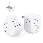 【2 Pack】 US to Japan Plug Adapter, 
