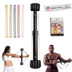 Bullworker X5 Pro 28" - Isometric Exercise Equipment, Strength Training Portable at Home Gym Equipment for Back, Shoulder, Biceps, Triceps, Abs, Chest and Arms, Home Workout Exerciser for Men & Women