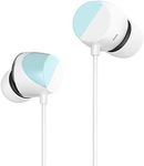 TUNAI Piano Audiophile Earphones - Hi-Res Earbuds with Dual Drivers for Incredible Balanced Sound and Clear Treble - Great for Workouts at The Gym, Sports, Listening at Home (Polar Blue)