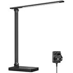 Lepro Desk Lamp, Eye Caring LED Desk Lamp, 9.5W 655lm, Dimmable Desk Lamps Office, 5 Brightness Levels x 3 Colour Modes, Touch Control Daylight Lamp for Office, Study, Bedroom, Nails, Reading