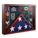 Reminded Military Shadow Box Displa
