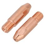 Welding Torch Contact Tip 20 Pcs 1.2mm Copper Contact Tip M6 for Binzel 24KD MIG/MAG Welding Torch