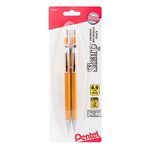 Pentel Sharp Automatic Pencil, 0.9mm, Yellow Barrels, 2 Pack (P209BP2-K6)