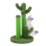 PAWZ Road Cactus Scratching Posts, Creative Cat Tree design, 3 Posts in 1 Set, Green, L 68.5cm