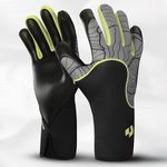Mizogi Primas VG 1.0 Goalkeeper Gloves – Hybrid Negative Cut, 4mm Latex Palm, ThumbWrap Technology, Skin Wrap Fit, Versatile Grip 1.0, Breathable & Snug Fit for Match & Training (Ultimate Grey, 8)