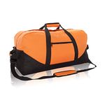 DALIX 25" Big Adventure Large Gym Sports Duffle Bag in Orange