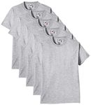 Fruit of the Loom Men's Heavy T Shirt, Heather Grey, XL UK