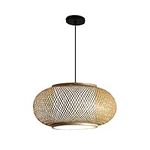 Vintage Bamboo Woven Light, Hand Wo