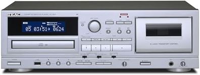 TEAC AD-850-SE Cassette Deck & CD Player with Microphone Input & Digital Recording (Silver)