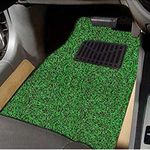 Autoretail Car Grass Foot Mats Compatible for Mahindra Bolero Premium Vinyl Washable Car Floor Mat (Green)