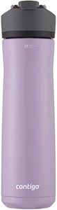 Contigo Cortland Chill 2.0 Stainless Steel Vacuum-Insulated Water Bottle with Spill-Proof Lid, Keeps Drinks Hot or Cold for Hours with Interchangeable Lid, 24oz, Lavender