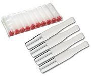 4 x DENICOTEA Cigarette Holders White and Silver Color