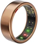 POBOVI Smart Ring - Sleep/Stress/HR Tracker - Size Before You Buy Sizing Kit - Up 5-7 Days Battery Life - Using Wireless Charging Case - No APP Subscription - iOS/Android Compatible (RoseGold, Size 7)