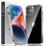 RQR Clear Armor for iPhone 11 Case, [Anti-Yellowing] Protective Shockproof Phone Case [Certified Military Protection] Slim Hard Cover 6.1 inch