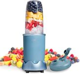 COOK WITH COLOR Personal Power Blender 600W, 24oz Capacity, BPA-Free Jar, Ice-Crushing Blades, Ideal for Smoothies & More, Anti-Slip Feet, Easy to Clean, Slate Blue