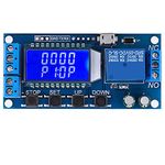 Time Delay Relay Module, Delay Relay Module 5v 12v 24v Timer Switch 50ma 0.01s-9999min, Delay Off Cycle Timer Module Timer Relay with Lcd Display (1)