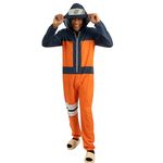 Bioworld Naruto Shippuden Adult Cosplay Union Suit, Multicolored, Large