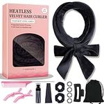 Yampahpa Heatless Curling Rod Headband, 70'' Long Heatless Curls Headband, Soft Velour Heatless Hair Curlers for Long Hair, Overnight Hair Rollers Set, Lazy Hair Curlers to Sleep In