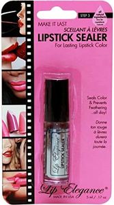 Lip Elegance Lipstick Sealer - Long Lasting Lipstick Sealer with Brush Applicator - Waterproof, Smudge Proof, Oilproof - All Day Liplock Effect 0.17 Fl Oz