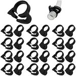 AxiSculpt Plastic Hose Clamp 1/2" Heavy-Duty Double Grip Nylon Hose Clamps, Snap Ratchet Adjustable Secure Fit (12.3-14mm) OD, 25Pack