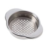 Stainless Steel Food Can Strainer Sieve Tuna Press Lid Oil Drainer Remover, Unique No-Mess Dishwasher Design New Released Nice Design