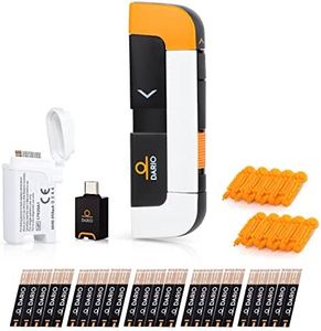 DARIO Smart Glucose Monitor Kit | Test Blood Sugar Levels & Manage Diabetes, Testing Kit Includes: Glucometer with 25 Strips, 10 Sterile lancets (For iPhone 15, Pro & Max Only - USB-C Port)