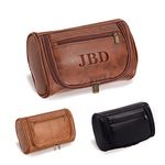 Personalised Leather Toiletry Bag For Men Groomsmen Gifts Travel Bag Custom Laser Engraved Name Monogram Leather Gift For Him Husband Father Dad Leather Dopp Kit